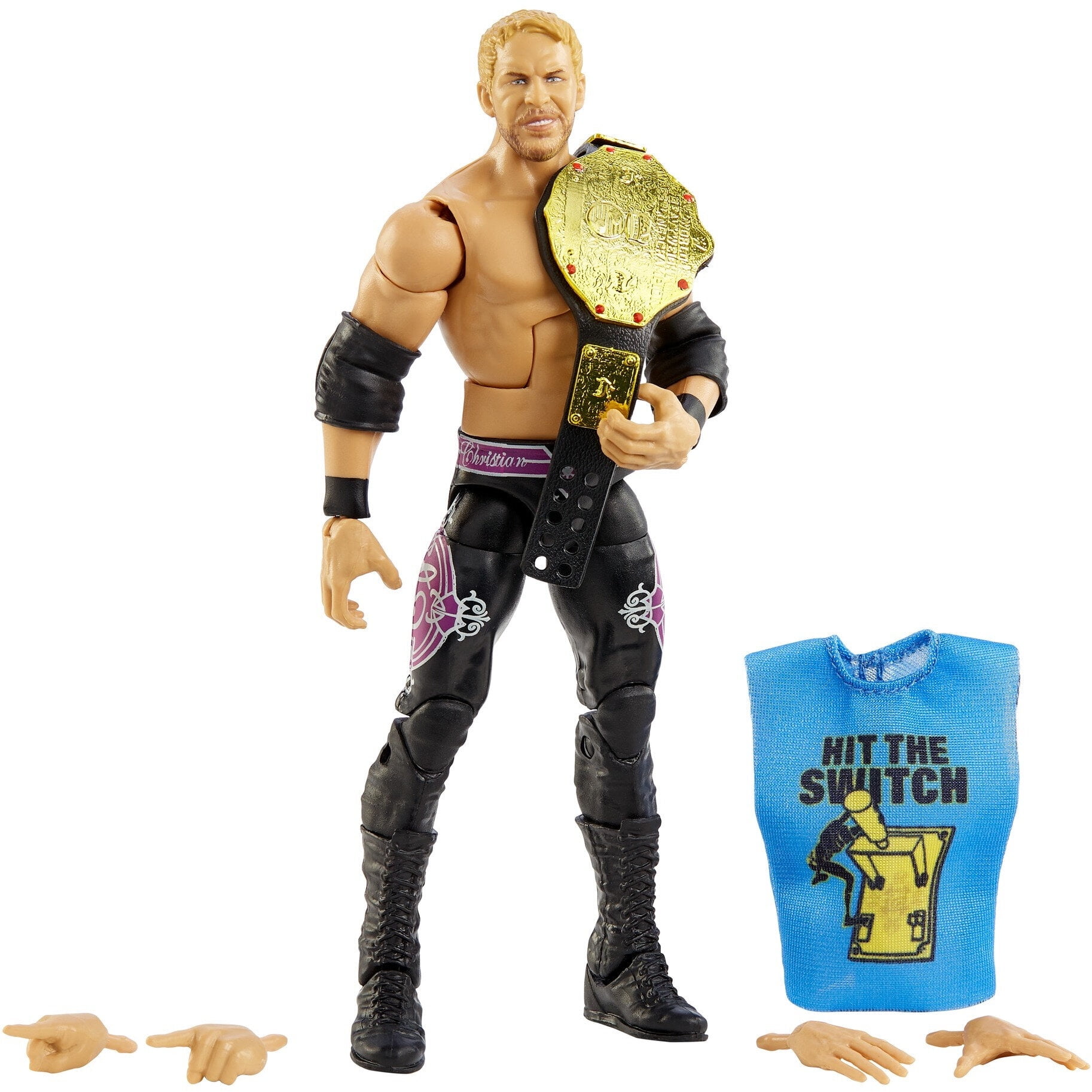 WWE Christian Elite Collection Fan TakeOver Action Figure With Accessories, 6-In/15.24-Cm