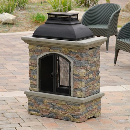 Fresno Outdoor Natural Stone Chiminea Fireplace Fresno Outdoor Natural Stone Chiminea Fireplace
