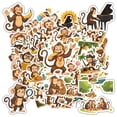 thumbnail image 4 of 35pcs Funny Animal Stickers Cartoon Stationery Stickers Monkey Kids Stickers for Laptops Phones Suitcases, 4 of 9