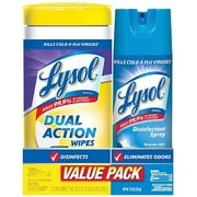 Lysol Dual Action Disinfecting Wipes & W