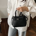 thumbnail image 1 of Top-Handle Bucket Crossbody Bagty Bolsos hombro para mujeres Correa ajustable Color sólido conmutación, 1 of 9