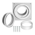 thumbnail image 1 of Dryer Vent Wall Plate with Hose(4 Inch 8 Feet),Twist Lock Dryer Vent Connector Kit,4 Inch Dryer Duct Connector Flange A, 1 of 5