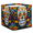 Multicolor 1, variant on CURLYOOT Summer Beach Seashell Cube Storage Bin, 13 x 13 x 13 Storage Cube Bins for Organizing, Shell Beach Fabric Foldable Baskets with Handles for Closet, Shelves, Clothes