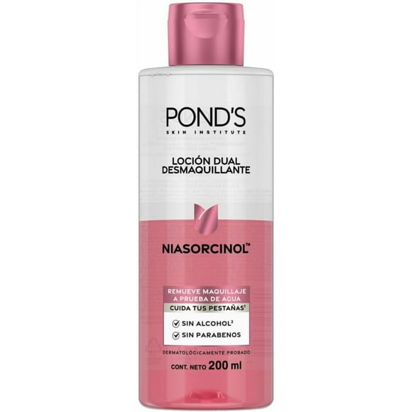 Loción Dual Desmaquillante con Niasorcinol para todo tipo de piel 200 ml Pond´s