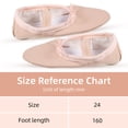 thumbnail image 4 of Sonducket Zapatos de baile de cuero cómodos para niñas y adultos, zapatillas de ballet, zapatos de ballet para niñas con estilo Calzado, 4 of 6