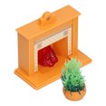 thumbnail image 3 of Dollhouse Mini Plastic Fireplace Kit, Multipurpose 1: 12 Scale Dollhouse Fireplace Set  For DIY Manual For House Model, 3 of 8
