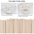 thumbnail image 5 of 50pcs Cotton Candle Wicks 8 inch with 50pcs Candle Wick Stickers 50pcs Candle Wick Centering Device for DIY Candle Making Kit DIY, 5 of 7