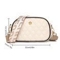 thumbnail image 3 of Bolso cruzado para mujer, Bolso de mano de cuero genuino con cremallera, correa de guitarra ancha Simple, Bolso elegante portátil informal, bolso, 3 of 9