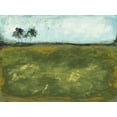 thumbnail image 2 of Prahl, Courtney 24x19 Black Ornate Wood Framed with Double Matting Museum Art Print Titled - Over the Meadow Green, 2 of 4