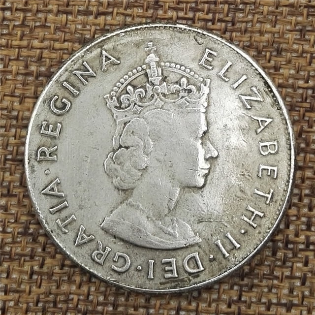 ZHAOCHENG Monedasparacoleccionistas-BritánicaElizabethII1959ViejoBlancoCobreMoneda38MM