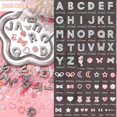 thumbnail image 2 of Junk Case Charms Kit, 52 Pcs A-Z Alphabet Letters Junk Case Kit, Pink Assorted Slime Charms Bulk Letter Charms for DIY Necklace Bracelets Jewelry Making Scrapbooking Crafts, 2 of 14