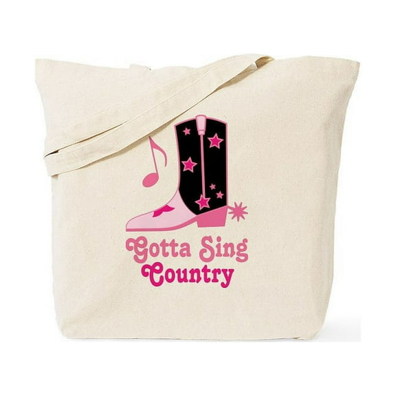CafePress - Gotta Sing Country Tote Bag - Unisex Canvas Tote Bag, Beige, 1-Piece