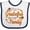 White and Navy, variant on Inktastic I'm Grateful for My Family in Orange with Fall Leaves Boys or Girls Baby Bib