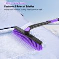 thumbnail image 3 of Cepillo para nieve HEEYA, 122 cm de largo, para SUV, con raspador de hielo, color morado, 3 of 8