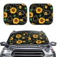 thumbnail image 2 of Vsdgher Flower (2) Print Car Windshield Sun Shade, Reflective Sunshade Window Sunshade Sun Visor Protector Fit for Cars,Trucks,SUVs-Medium, 2 of 6