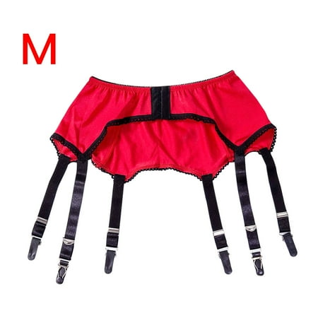 

Jygee Women s Nylon Garter Belt Ladies Sexy Thigh-Highs Stockings Suspender G-string Set Black