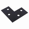 thumbnail image 1 of Plato de esquina Hampton Black Steel 15,24 x 15,24 x 0,32 cm, 1 of 1