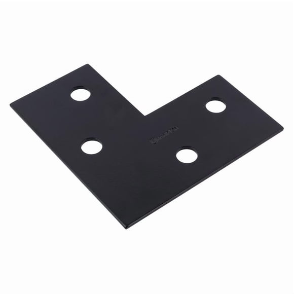 Plato de esquina Hampton Black Steel 15,24 x 15,24 x 0,32 cm