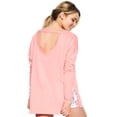 thumbnail image 2 of Felina Womens Slub Open Back T-Shirt, 2 of 2