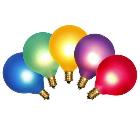 

G0 E12 7 watt 120 V 0.055 amp Replacement Bulbs with Multi-Colored Lights - 5 Per Box