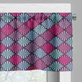thumbnail image 5 of Ambesonne Geometric Valance & Curtain, Motif, 55"x36", Aqua Magenta Violet, 5 of 6