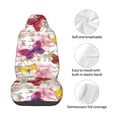 thumbnail image 4 of Naloa Butterflies and Vintage Car Seat Covers Universal Front Seat Coves for Car Accessories ,Padded Car Covers for Automotive, SUV, Truck, and Van, 4 of 5