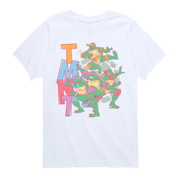 Teenage Mutant Ninja Turtles - Group Photo - Youth Boys Short Sleeve Graphic T-Shirt