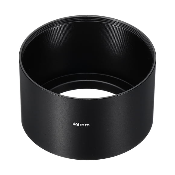 Unique Bargains 49mm Lens Hood, Long Focus Frosted Surface Anti-reflective Inside Hood, Black