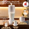 thumbnail image 3 of Pancake Batter Dispenser Bottle Kit - 4.5-Cup Pancakes Mixer with Shaker Ball Stainless Steel Whisk and Brush,Squeeze Bottles for Cupcake Muffin Waffle Crepe, 3 of 4