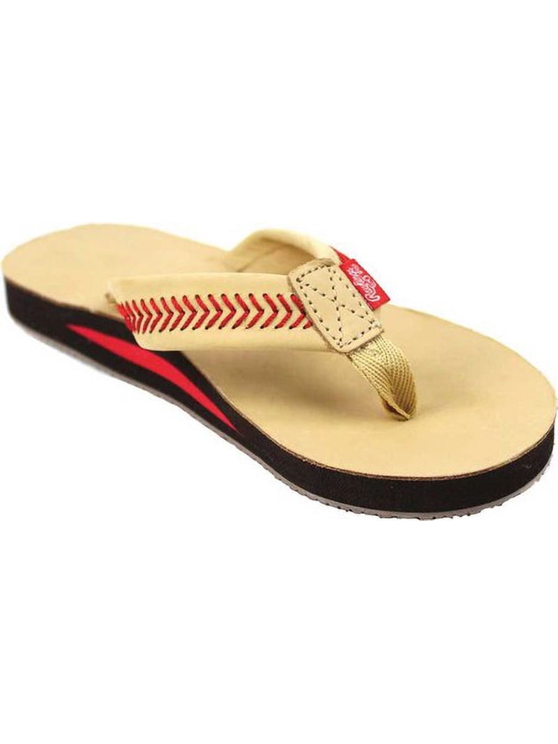 Rawlings Men's Baseball Flip Flop Sandals Stitch Nubuck Leather