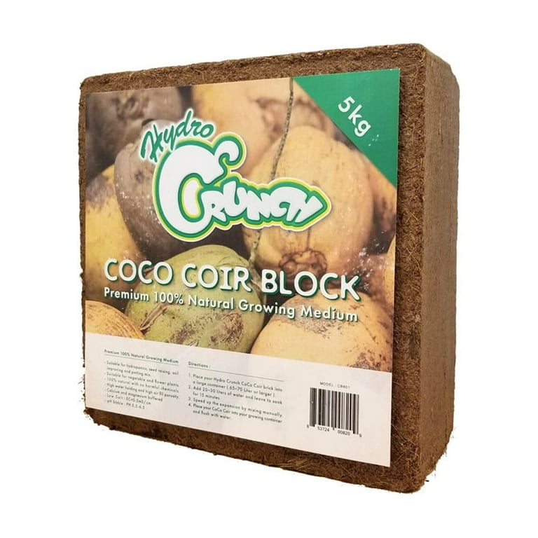 Hydro Crunch 11 lbs. Coco Coir Block of Soilless Growing Media (2-Pack) Hydro Crunch 11 lbs. Coco Coir Block of Soilless Growing Media (2-Pack)
