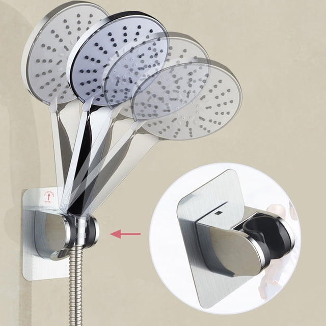 WIFKLSIIPG Support Mural pour Douchette CHROME Support Réglable (Argent)