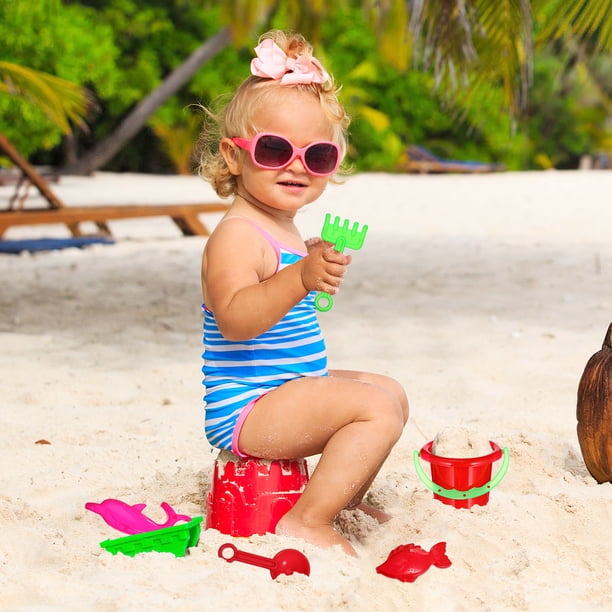Miangastore 24 Pcs Seau de Sable pour Enfant Intéressant Seau de Plage pour Enfants Jouet Mini Seau Jouets