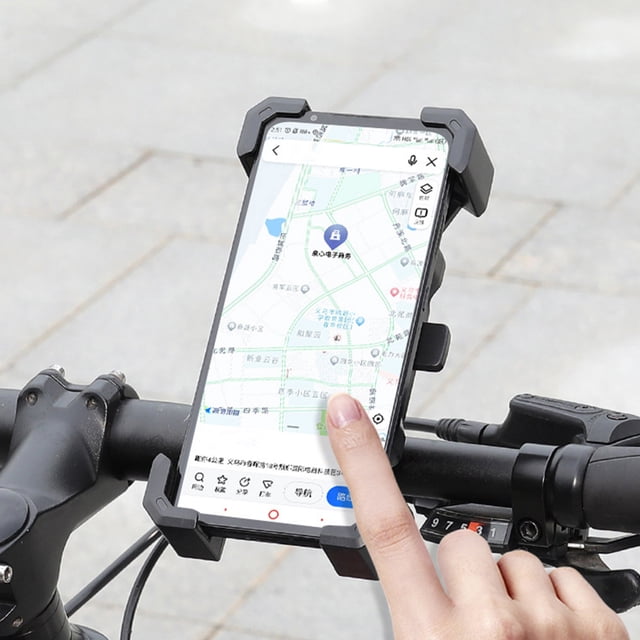 LJNYFDC Phone Holder for Bike Bike Phone Holder Shockproof Retaining Clip with Non Slip Four Claws Clamp Arm Mobile Phone Mount for Navigation Stable and Secure