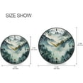 thumbnail image 2 of Coolnut Mountain Forests Wall Clock Silent Non-Ticking Round 12 Inch Quartz Battery Operated Wall Clock for Kitchen,Bedroom,School,Living Room Home Decor, 2 of 7