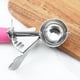 thumbnail image 3 of Cuchara para galletas de acero inoxidable - Cuchara para platos, Cuchara para porciones, Cuchara para alimentos - Control de porciones - Mango rosa, 3 of 5