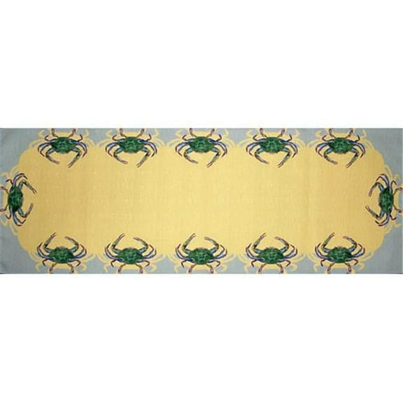 13 x 36 in. Blue Crab Table Runner