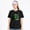 Black-154, variant on Women's Cotton T-Shirt, Bruja Gothic Text Bold Graphic Crew Neck Short Sleeve Tee for Halloween Party