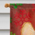 thumbnail image 3 of Carolines Treasures SS4693CHF 28 x 40 Po. Corgi Flocons de Neige Rouges et Verts Drapeau de Noël en Toile Taille Maison, 3 of 4