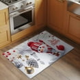 thumbnail image 3 of Merry Christmas Bathroom Rug Washable 2x3 Entryway Rug Non Slip Cute Snowman White Pine Branches Winter Holiday Front Door Mat Low Pile Indoor Doormat Throw Floor Carpet for Kitchen Bedroom Entrance, 3 of 8