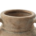 thumbnail image 2 of My Texas House 12" Taupe Solid Handled Ceramic Vase, 2 of 6