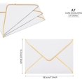 TRAHOO50 PCS White Envelopes 5x7 Invitation Envelopes A7 Size VFlap