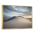 thumbnail image 2 of Designart "Monochromatic Dumbbell Gym III" Coastal Beach Sand Floater Framed Wall Decor, 2 of 5