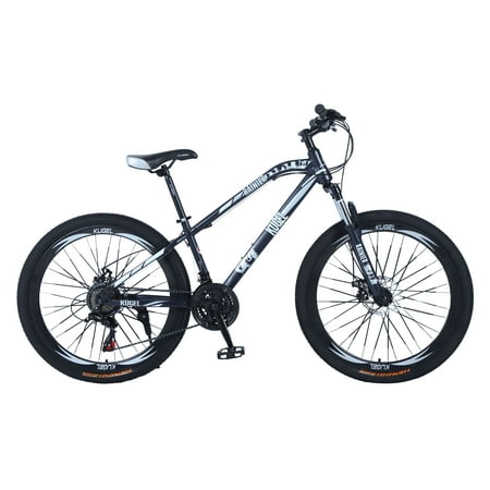 RAINIER MODEL 26" Steel MTB in Striking Black and White Ultimate Mountain Biking