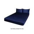 thumbnail image 3 of Queen Size Satin Sheets Set 4 Piece Bed Sheets For Hot Sleepers Deep Pocket Bedding Set For Mattress Up To 16 Inch Brushed Microfiber Bed Sheets L, 3 of 6