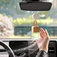 thumbnail image 3 of Hanging Car Freshener Car Diffuser Bottle,Glass Car Air Freshener Bottle with Wooden Cap,Hanging Essential Oil Fragrance Pendants for Car Decor,Can DIY Air Freshners Diffuser, 3 of 5