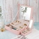 thumbnail image 1 of Caja de JoyeríA Rosa Femenina, Caja de para Almacenamiento de Moda, JoyeríA, Anillo, Caja de JoyeríA para Almacenamiento y ExhibicióN de Joyas, 1 of 10