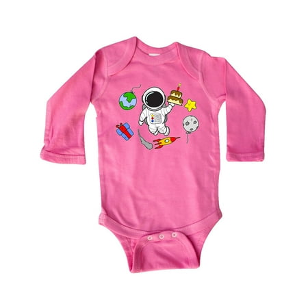 

Inktastic Astronaut Birthday Gift Baby Boy or Baby Girl Long Sleeve Bodysuit