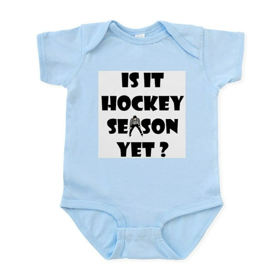 CafePress - Hockey Season Infant Bodysuit - Baby Light Bodysuit, Size Newborn - 24 Months