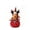 Reindeer, variant on Nutcracker Christmas Teddy Bear, Sitting Soldier Bear Doll with Red or Green Uniform Plush Desktop Ornament for Table Shelf Mantel Festive Home Decor Holiday Gift and Winter Decoration Red